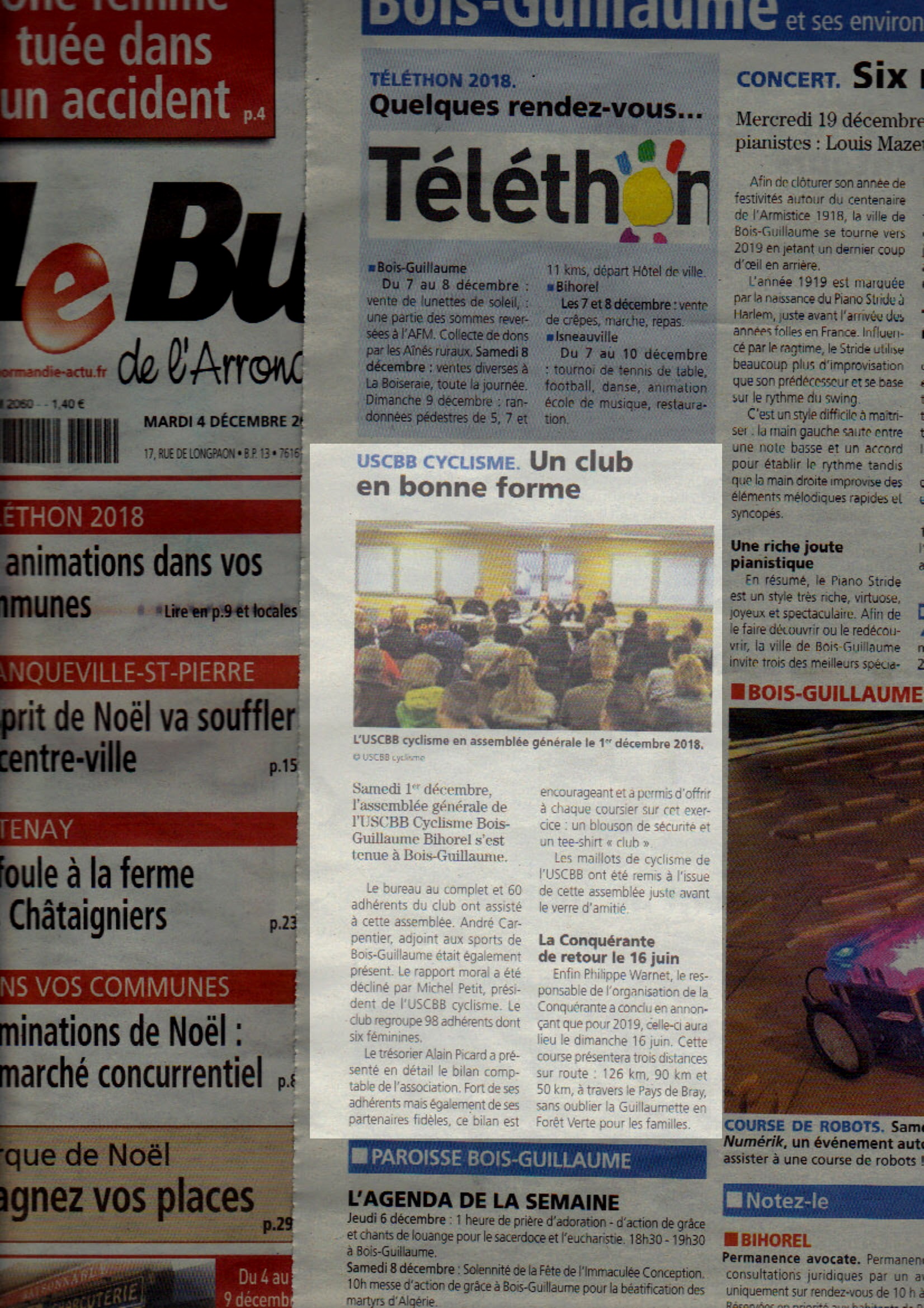 18 04 12 Le Bulletin De Rouen AG USCBB Cyclisme-1